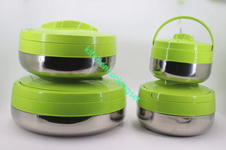Grüne Abdeckungs-Edelstahl-Brotdose für Büro 2L - Kapazität 10L Bento-Art