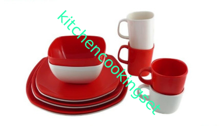 Nicht Stock-rote Töpfe und Wannen eingestellt für Induktionsherd-professionellen eleganten Entwurf