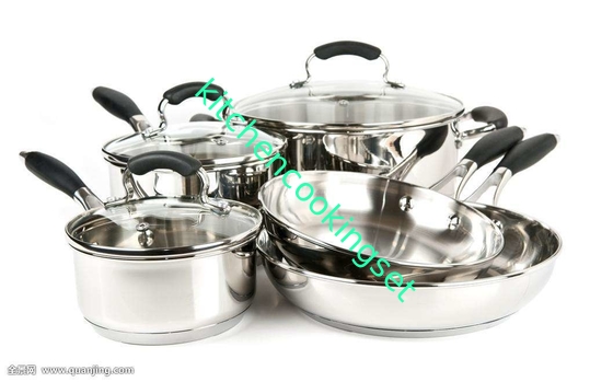 Hauptküchen-Töpfe und Wannen eingestellt, gesetztes niedriges Wartungs-langlebiges Gut Induktions-Pans
